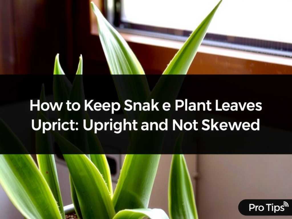How to Keep Snake Plant Leaves Upright and Not Skewed: Pro Tricks